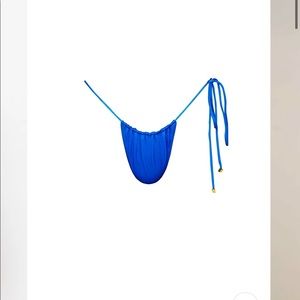 Sommer Swim Naomi Sirius - Tie Side Bikini Bottoms - Blue - Size S